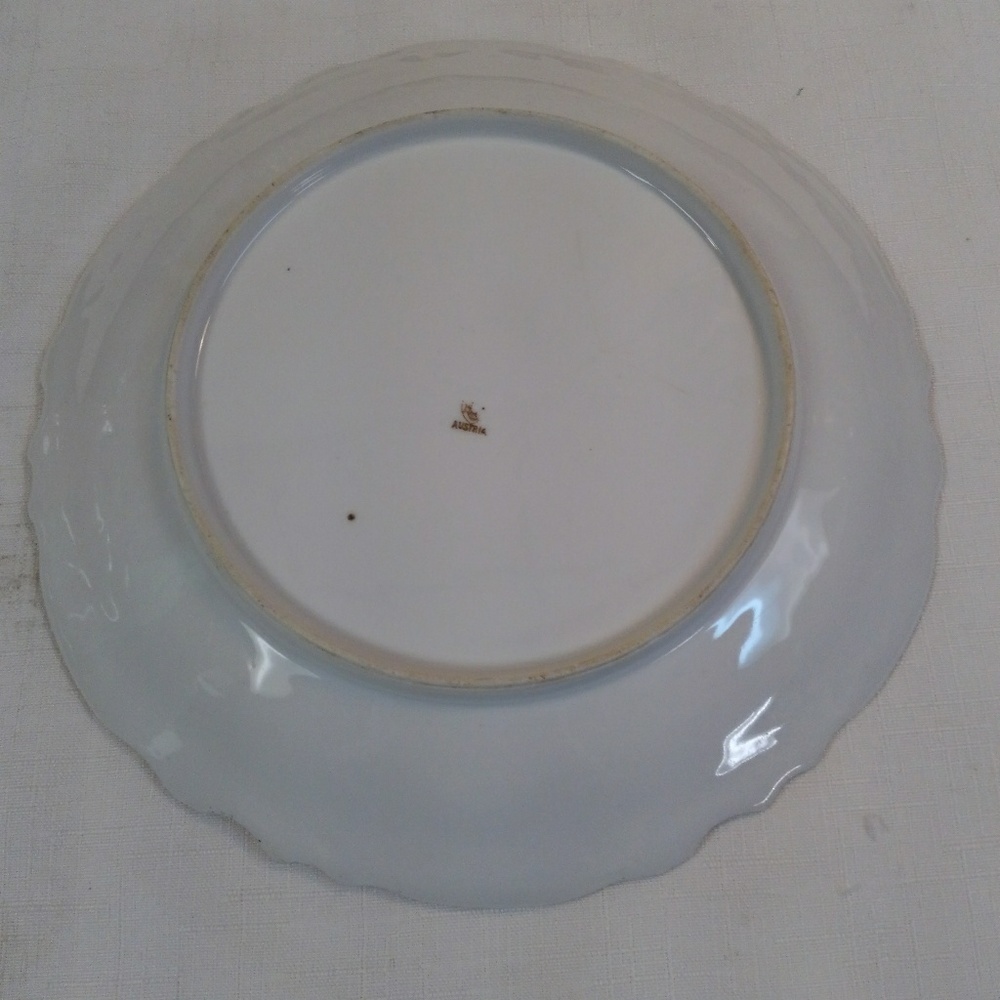 Antique Austria Hand-Painted Decorator Plate - Picture 4 of 5